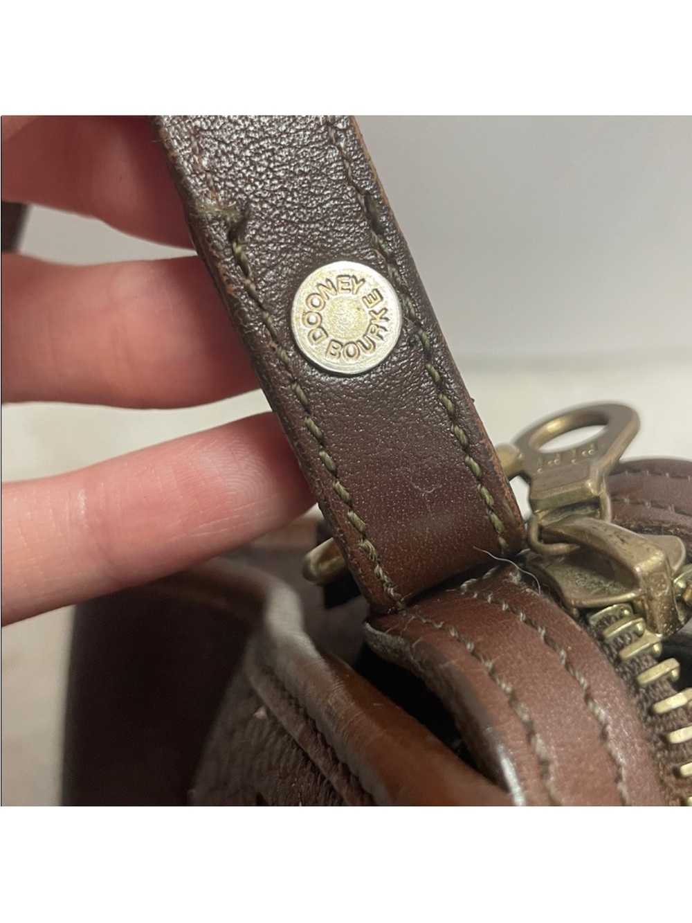 Vintage Dooney & Bourke Top Zip Buckle Bag - Picture 16 of 16
